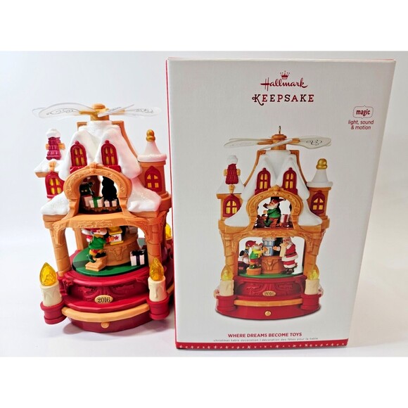 Hallmark Keepsake Where Dreams Become‎ Toys Ornament Sound Motion Animated 2004 - Picture 10 of 13